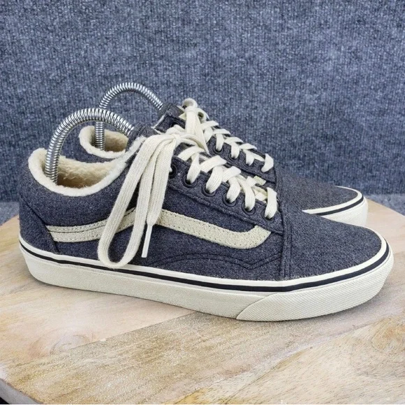 VANS Old Skool Sherpa Womens Size 9 Gray Low Top Sneakers Shoes 721454 - Picture 5 of 12